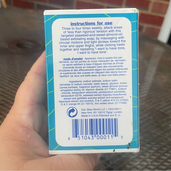 Bliss Labs Serious Seaweed Cellulite Soap 110g 4 Oz New Factory Sealed USA - Picture 2 of 3